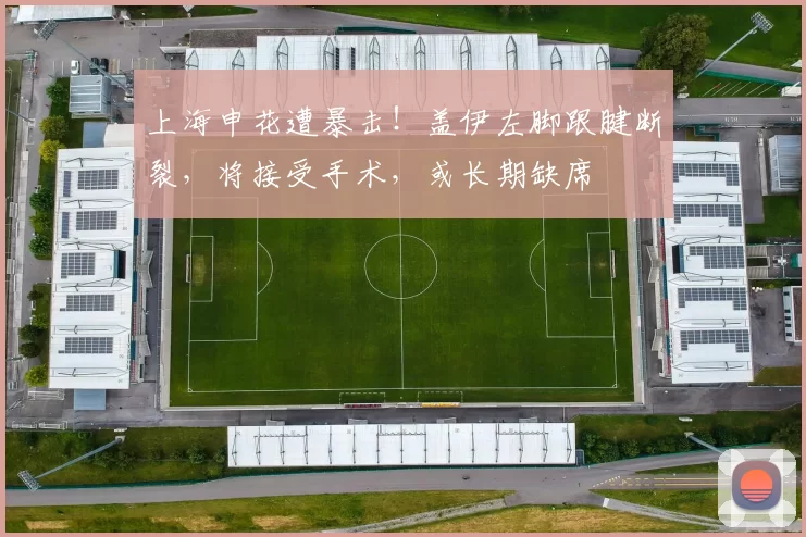 上海申花遭暴击！盖伊左脚跟腱断裂，将接受手术，或长期缺席